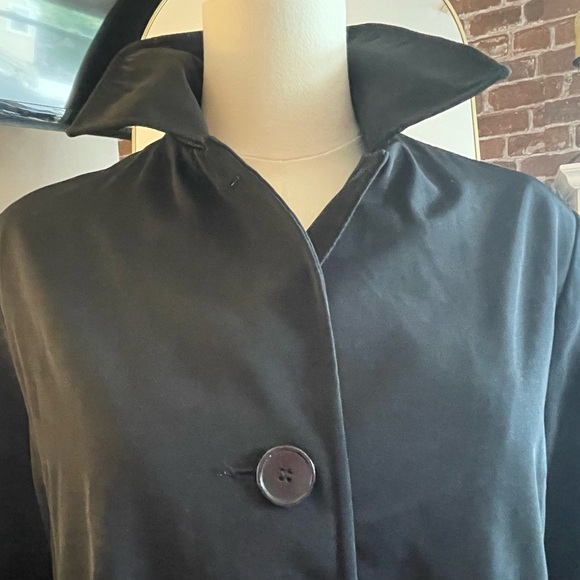 IZZI Fall Black Rain Coat - Sz Medium - Picture 4 of 8